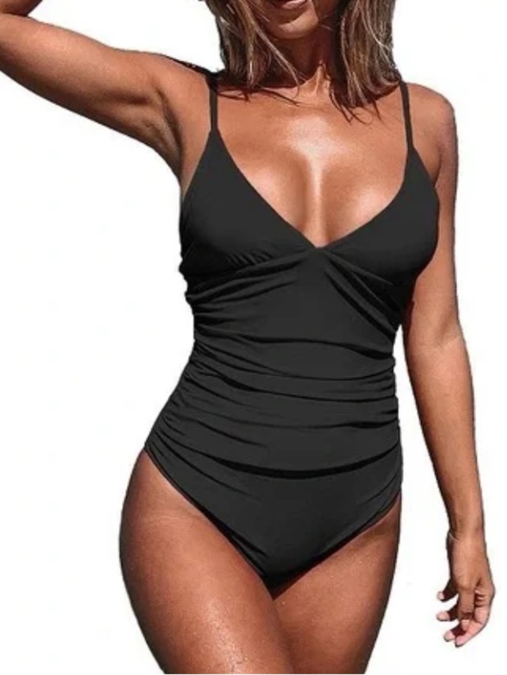 Cupshe | Black One-Piece Swimsuit Bathing Suit | X-Large XL New with Tags